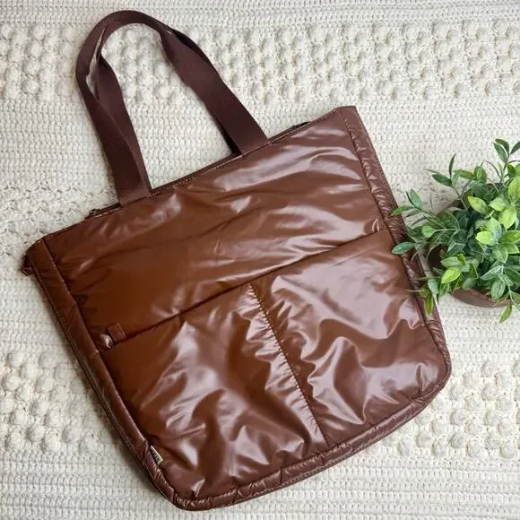 BEIS The Expandable Tote Maple Brown Retired Discontinued Bag Flawed - Picture 2 of 16